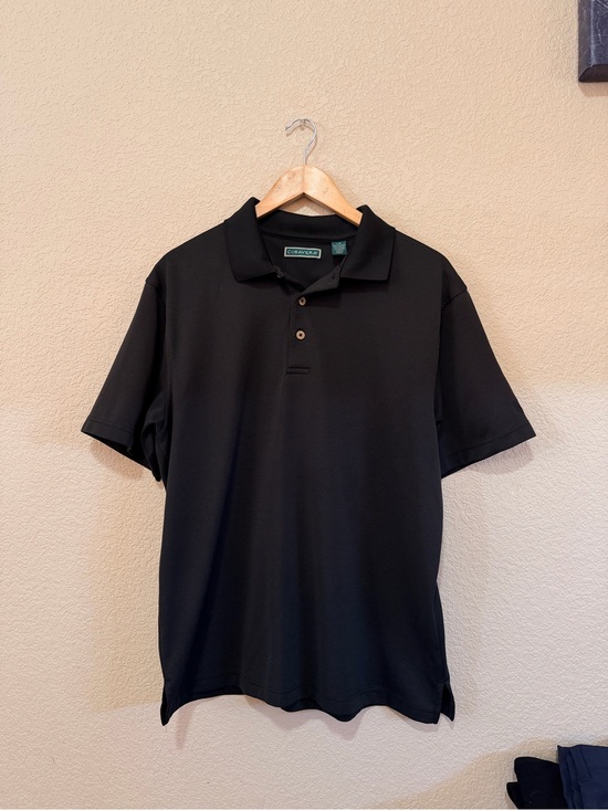 Cubavera Other - Cubavera Men’s Black Ribber Polo Golf Shirt Sz Large NWT